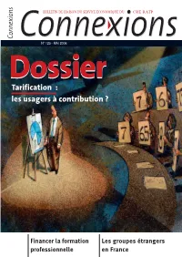 Tarification : Les Usagers À Contribution ?