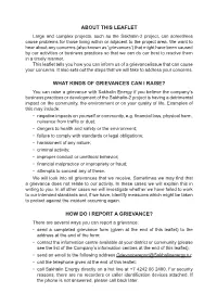 Whistle Blowing/Grievance Procedure