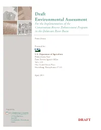 Draft Environmental Assessment for the Implementation of the Conservation Reserve Enhancement Program in the Delaware River Basin