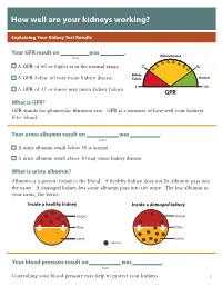 How Well Are Your Kidneys Working?