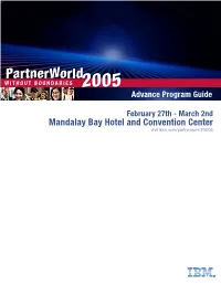 Partnerworld WITHOUT BOUNDARIES 2005 Advance Program Guide