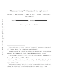 The Contact Binary V344 Lacertae: Is It a Triple System?