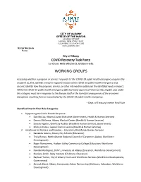 Working Groups