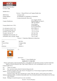 Material Safety Data Sheet Cyanogen Iodide MSDS# 43072