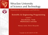 Scientific & Engineering Programming