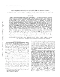 STAR FORMATION EFFICIENCY in the COOL CORES of GALAXY CLUSTERS Michael Mcdonald1,3, Sylvain Veilleux1,4, David S