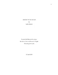 1 ARSENIC in the SUGAR by Sophia Reutter in Partial Fulfillment