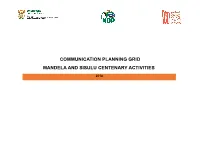 Communication Planning Grid