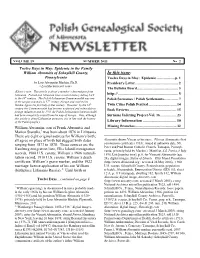 In This Issue: Pennsylvania Twelve Days in May: Epidemic