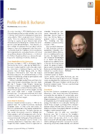Profile of Bob B. Buchanan PROFILE