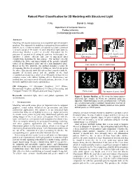 Robust Pixel Classification for 3D Modeling with Structured Light