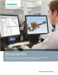 Tecnomatix Overview Brochure