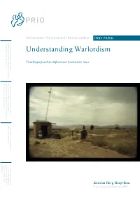 Understanding Warlordism S Understanding Warlordism G H S