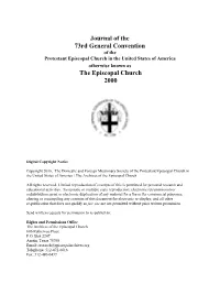 2000 Journal of General Convention (Denver, Colorado)