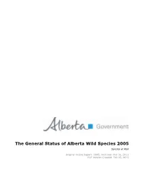 General Status of Alberta Wild Species 2005