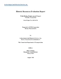 Historic Resources Evaluation Report