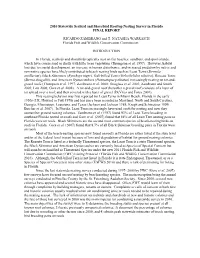 2010 Statewide Seabird and Shorebird Rooftop Nesting Survey in Florida FINAL REPORT