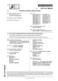Cyclohexyl Amide Derivatives As Crf Receptor