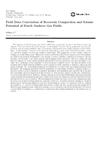 Field Data Correlation of Reservoir Compaction and Seismic Potential of Dutch Onshore Gas Fields