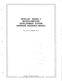 Intellec@ Series Ii Microcomputer Development System Hardware Reference Manual