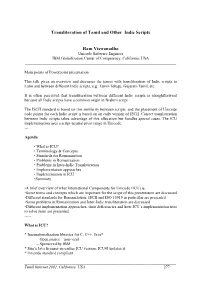 Transliteration of Tamil and Other Indic Scripts Ram Viswanadha
