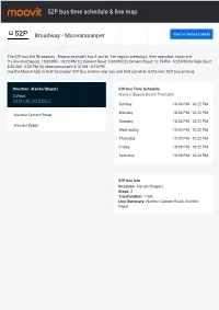 52P Bus Time Schedule & Line Route