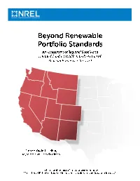Beyond Renewable Portfolio Standards: an Assessment of Regional Supply and Demand Conditions Affecting the Future of Renewable Energy in the West