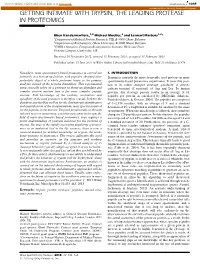 Getting Intimate with Trypsin, the Leading Protease in Proteomics