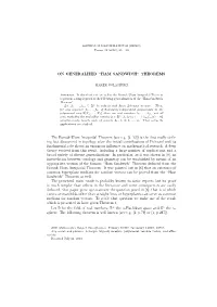 Ham Sandwich” Theorems