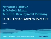 Nanaimo Harbour & Gabriola Island Terminal Development Planning