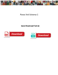 Parse Xml Schema C
