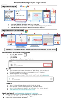 Signing in to Your Google Account File