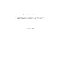 The Gemini Instrument Program D. A. Simons, F. C. Gillett, J. M. Oschmann, C. M. Mountain, R. Nolan Gemini Observatory, 670 N. A