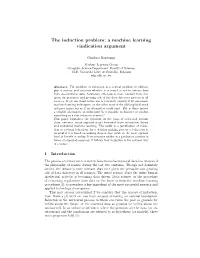 The Induction Problem: a Machine Learning Vindication Argument