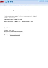 The Maximally Entangled Symmetric State in Terms of the Geometric Measure