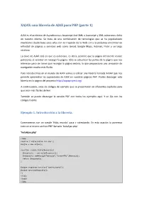 XAJAX: Una Librería De AJAX Para PHP (Parte 1)