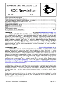 BOC Newsletter