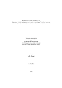 Postcolonial Studies After Foucault: Discourse, Discipline, Biopower, and Governmentality As Travelling Concepts