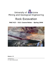 Rock Excavation