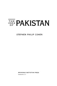 Stephen Philip Cohen the Idea Of