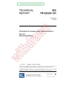 Technical Report Iec Tr 62325-101