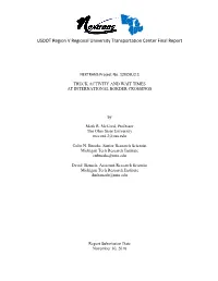 USDOT Region V Regional University Transportation Center Final Report