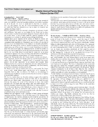 Weekly Internet Parsha Sheet Tetzave Zachor 5767