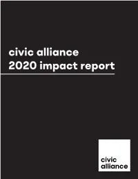 Civic Alliance 2020 Impact Report