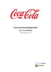 Coca-Cola Annual Report 2021