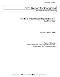 CRS Report for Congress Received Through the CRS Web