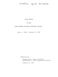 Final Report on the Penn Central Railroad Appraisal Project