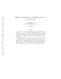 Higher Correspondences, Simplicial Maps and Inner Fibrations