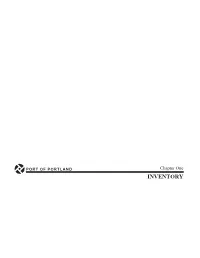 Inventory Chapter One Port of Portland