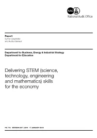 Delivering STEM (Science, Technology, Engineering and Mathematics) Skills for the Economy